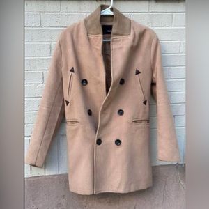 Kp Fashion Man Wool Jacket Beige